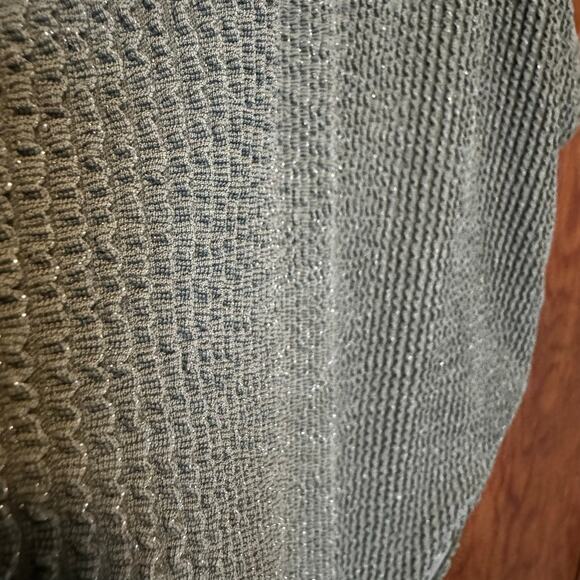 NWT Aerie Shimmery Crinkle Birthday Scoop Cheekiest One Piece‎ Swimsuit Green M - Picture 3 of 8